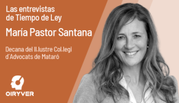 María Pastor decana del Il.lustre Col.legi d´Advocats de Mataró